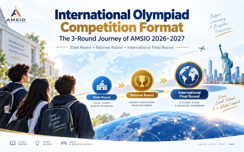 International Olympiad Competition Format: The 3-Round Journey of AMSIO 2026–2027